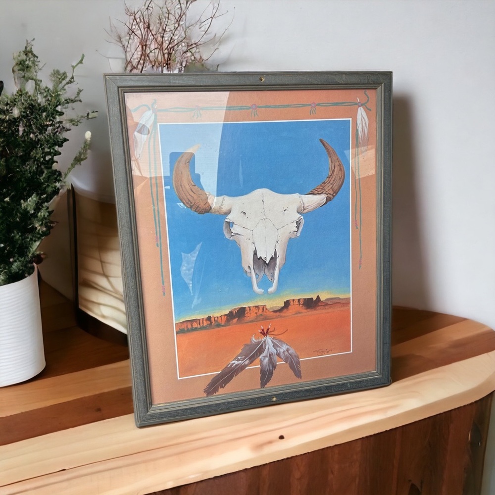 Vintage Buffalo Southwestern Print
